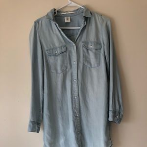 Denim shirt dress